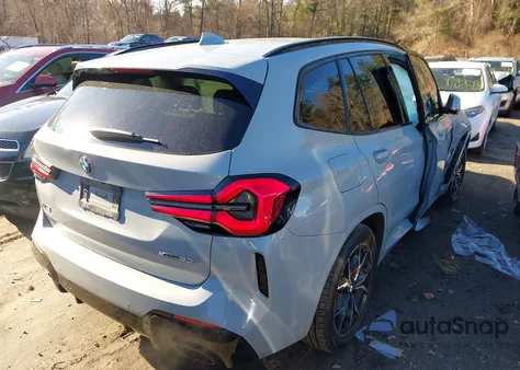 2022 BMW X3 xDrive30I z USA, uszkodzony, nr VIN 5UX53DP07N9J09101